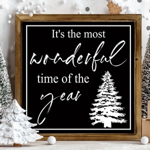 In-stock American country style Christmas party series wooden photo <b>frame</b> decorative ornaments and desktop decorations - Product Image 2