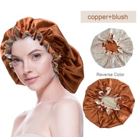 Gorro de pelo de satén de seda doble suave y suave de alta calidad RTS Trenzas de doble capa reversibles ajustables para uso diario Fiesta de viaje