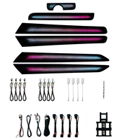 Lumière ambiante intérieure de voiture dynamique 64 couleurs style écailles de dragon, symphonie arc-en-ciel pour VW Jetta (2011-2017)
