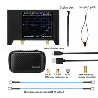 NanoVNA S-A-A-2 V2 vektor jaringan Analyzer casing logam 10khz-3 GHz HF VHF UHF antena Analyzer Nano VNA Spectrum Analyzer