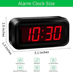 Square Plastic Electric Digital LED <b>Desk</b> Alarm <b>Clock</b> USB Power Penholder Four-piece Set Acoustic Control Sensing Bathroom - Product Image 2