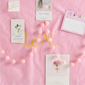 Creativo feltro Pom Pom ghirlanda decorazione della parete fai da te per la decorazione della camera dei bambini Nordic per ragazze adolescenti - Product Image 4