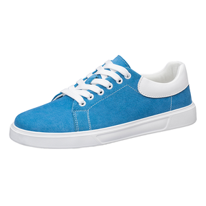 Men's Retro Skateboarding Shoes Faux Suede Thick Sole Platform Low-top Lace <b>Flats</b> Spring Height Increasing - Product Image 1