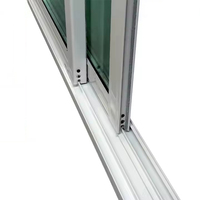 Fenêtres coulissantes à double vitrage à cadre en aluminium à rupture thermique