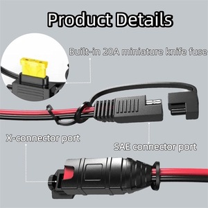 Cable de Extensión SAE de 16AWG Compatible con el Adaptador de Cargador de Batería Inteligente NOCO Genius 12V 440V - Product Image 4
