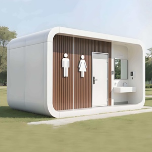 WC Prefabbricato Portatile con Lavandino e Doccia <span class=keywords><strong>per</strong></span> Esterni, Villa, Ufficio, Vendita all'Ingrosso dal Produttore - Product Image 1