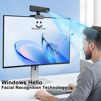 Webcam Tipe-C 1080p Full HD Kamera Web Online dengan Mikrofon ENC Terintegrasi untuk Konferensi dan Panggilan Video