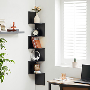 Étagère murale étroite à 6 niveaux en bois moderne pour la maison, le bureau, le salon, la chambre à coucher, la <span class=keywords><strong>cuisine</strong></span> - Product Image 4