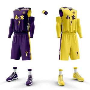 Tùy Chỉnh Thực hiện Câu Lạc Bộ Đội Giải Đấu Bóng Rổ Đồng Phục Bộ Có Thể Đảo Ngược Với Ngắn Hai Lớp Bóng Rổ Áo Sơ Mi In - Product Image 3