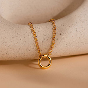 Dijes DIY Antideslustre e Impermeables, Chapados en Oro PVD de 18k, Colgantes de Perlas de Acero Inoxidable 316L, Joyería Certificada de Moda para Mujer - Product Image 5