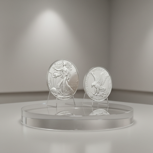 เหรียญโลหะลายธงชาติอเมริกันและนกอินทรี สไตล์คลาสสิก ของที่ระลึกสำหรับตั้งโชว์ - Product Image 3