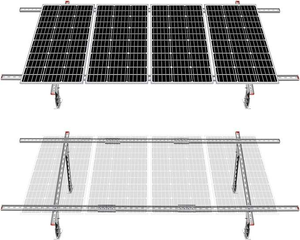Sistema de Montaje <span class=keywords><strong>Solar</strong></span> Bifacial Vertical, Estructura de Acero Galvanizado en Caliente para Suelos, para Áreas Agri-PV y de Alto <span class=keywords><strong>Albedo</strong></span> - Product Image 4