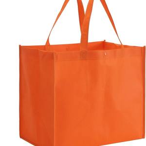 Sac fourre-tout réutilisable grand format, résistant, écologique, pliable, en non-tissé, avec logo imprimé pour les courses et les magasins, vente bon marché - Product Image 3