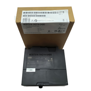 ซีรีส์ S7-300 รุ่น 6es7314-1ag14-0ab0 ชุดควบคุม PLC PAC แบบเฉพาะ 24 ไดอิเล็กทรอนิกส์/16 ดิอิเล็กทรอนิกส์ 24 โวลต์ หน่วยประมวลผลกลาง M - Product Image 1