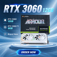 Kartu Grafis Rtx 3060 12GB Rtx 3060 Ti 8GB Rtx 3070 GTX1660 RX 580 8G Berpendingin Kipas untuk Desktop/Workstation Gaming GPU