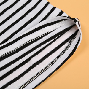 Vêtements pour enfants en gros, t-shirt rayé à manches longues pour bébé, ensemble de vêtements pour enfants, jeans pour filles - Product Image 4