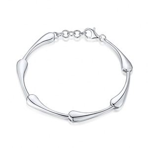 Dylam 925 Sterling Silver Italian Hollowed Circle Bead Chain Bracelet Hand <b>Accessories</b> <b>Braided</b> Link Chain Bracelet - Product Image 1