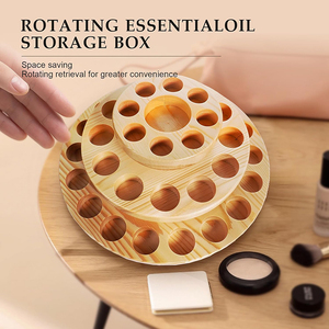 Vòng 4 Lớp Bằng Gỗ Tinh Dầu Hộp Mỹ Phẩm Hương Liệu Xoay Hiển Thị Giá Tinh Dầu Chủ Nước Hoa Đứng - Product Image 3