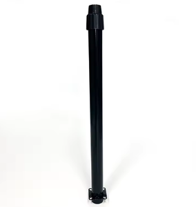 조절 가능한 바닥 스탠딩 팬 기둥 가정용 및 사무실 용 안정 받침대가 있는 헤비 듀티 블랙 메탈 폴 - Product Image 2