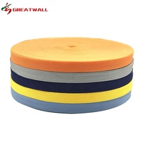 Sangle en sergé de qualité supérieure sangle en chevrons tissée accepter Logo personnalisé 1mm, accepter personnalisé 100 Yard/sac en Fiber de rouleau