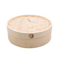 Cuiseur vapeur en bambou naturel de 30 cm, grande capacité, écologique, pour fruits de mer et riz, idéal pour la cuisine - Vente chaude