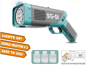 Pistolet à Bulles Électrique Bazooka Gatling avec 10 Trous en Plastique, en ABS, Unisexe, pour Enfant, Jouets Mitrailleuse, 10 Offre Spéciale - Product Image 2