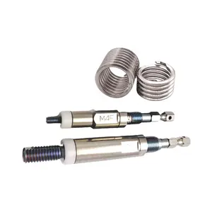 Kit de herramientas de reparación de inserción de alambre de acero con llave eléctrica