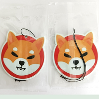 Fabricant chinois suspendu de jolis animaux en forme de chiot logo personnalisé désodorisant pour voiture