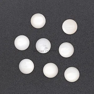 Yingtuo Jewelry Custom Mother Of Pearl Products Round Cabochon 15mm MOP Gemstone Prices