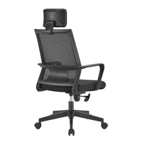 Chaise de bureau moderne inclinable en maille, chaise de bureau ergonomique à dossier haut en maille réglable pour la maison et le bureau