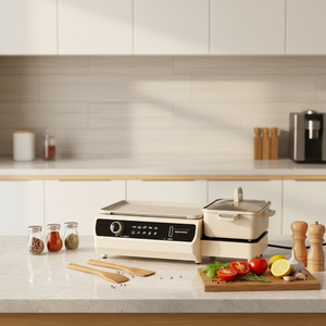 <span class=keywords><strong>Grill</strong></span> électrique Mitcmolard détachable 2200W avec plaques antiadhésives, revêtement PTFE, appareil de cuisine tendance 2026 pour la maison - Product Image 1