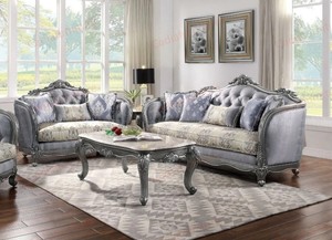 Canapés <span class=keywords><strong>de</strong></span> style antique français, meubles <span class=keywords><strong>de</strong></span> salon <span class=keywords><strong>de</strong></span> <span class=keywords><strong>luxe</strong></span>, cadre en bois sculpté, ensemble <span class=keywords><strong>de</strong></span> canapés <span class=keywords><strong>de</strong></span> salon en tissu royal - Product Image 2