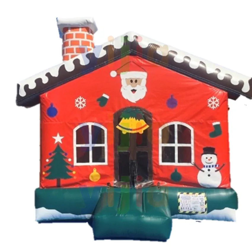Funworldsport Gonflable Grotto du Père Noël Maison Gonflable Père Noël Cabane Tente Gonflable Pour La Publicité