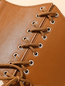 Gran oferta, cinturón gótico oscuro con cordones para mujer, corsé ancho de cuero PU, cinturones para mujer, cinturón ajustable para vestido - Product Image 5