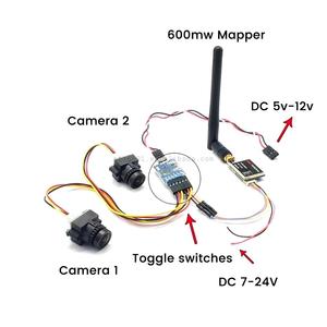 3 cách video chuyển đổi đơn vị FPV máy ảnh cho multicopter bay không người lái 5.8G FPV máy phát và máy ảnh 3 kênh video Switcher mô-đun - Product Image 3