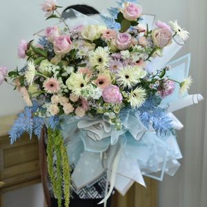Fashionable 58*58cm Plastic Waterproof Flower Wrapping <b>Paper</b> Film with Colorful Window <b>Pattern</b> Printed - Product Image 4