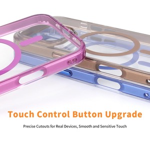 เคสสีโลหะบางระบบแม่เหล็กสำหรับ iPhone 16 PRO MAX ผิวโลหะมันวาวพร้อมเคสโทรศัพท์มือถือสีสันสดใสกันกระแทก - Product Image 2