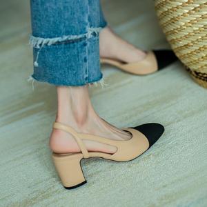 Factory Wholesale High Quality Pu Material Sole Soft Leather Matching Color Sandals Flat Women's Shoes - Product Image 2