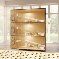 Cage d'appartement de luxe personnalisée pour chat avec maison en bois, enclos en verre et mobilier pour chat, idéale pour l'hôtellerie et l'accueil en intérieur