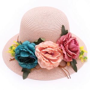 BESTELLA Foldable Women's Protection <b>Straw</b> <b>Hat</b> With Beautiful Flowers Spring <b>Summer</b> Beach Sunshade Casual Travel Holidays Beach - Product Image 3