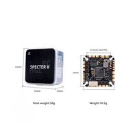 HGLRC SPECTER F722 AIO 25A Pengendali Penerbangan 4in1 ESC MPU6000 DPS310 16MB Blackbox Bluejay 3-6S Suku Cadang Drone FPV