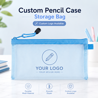 Estuche para Lápices Ligero y Duradero Directo de Fábrica, Bolsa de Almacenamiento Transparente de Nailon A6 para Estudiantes, Solo para Exámenes