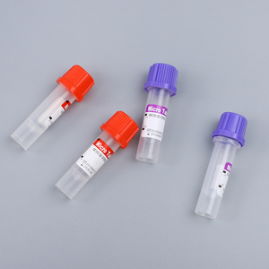 Tubo de vacío para análisis de <span class=keywords><strong>sangre</strong></span> desechable de 2ml, 3ml, 4ml, 5ml, morado, EDTA K3 K2, 16*100mm, con gel - Product Image 5