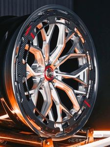 TUV/JWL pelek roda tempa mobil penumpang mewah hitam 18-24 inci serat karbon bersertifikat untuk Ben Audi BMW - Product Image 3