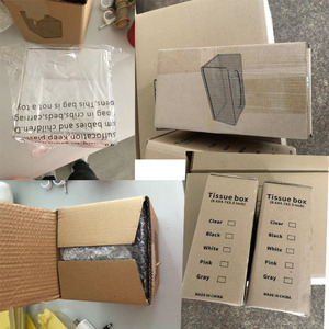 Xách Tay Mặt Khăn Ăn Dispenser Hình Chữ Nhật Rõ Ràng Pha Lê Acrylic Mô Hộp Chủ Với Cơ Sở - Product Image 5