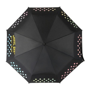 OEM Customized Magic Modern Straight Mini Colour-Changing <b>Umbrella</b> Fully-Automatic Control Black Metal Frame Ningbo for Business - Product Image 1