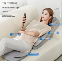 Tapis de massage intelligent avec coussin de massage par pétrissage pour le cou, le dos et la taille, à poser sur chaise, siège, canapé ou lit