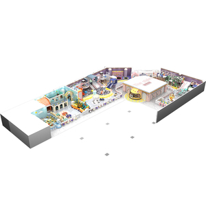 Équipement de jeu intérieur souple, Piscine à balles pour bébés avec toboggan, Aire de jeux intérieure pour enfants avec toboggan, thème cyclisme et course sur route, à vendre - Product Image 5