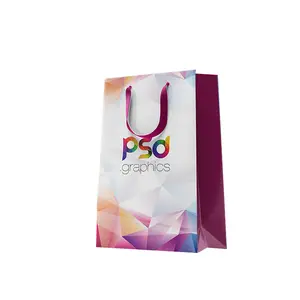 HENGXING Retail Custom Design Reusable Folding Garment Packaging Shopping Bags