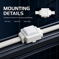 Lumière ponctuelle DMX512 RGBW IP67 à effets dynamiques de poursuite, programmable, contrôle TTL pour façade de bâtiment commercial
